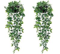 Vite Artificiale da Appendere Datura Set 4 pz Piante Verdi da Interno Lunghe 65