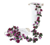 Vite artificiale, ghirlanda natalizia di fiori artificiali rosa da 2,5 metri for la decorazione della stanza casa for matrimoni(Color 7)