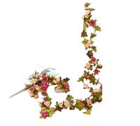 Vite artificiale, ghirlanda natalizia di fiori artificiali rosa da 2,5 metri for la decorazione della stanza casa for matrimoni(Color 10)
