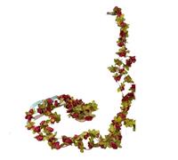 Vite artificiale, ghirlanda natalizia di fiori artificiali rosa da 2,5 metri for la decorazione della stanza casa for matrimoni(Color 11)