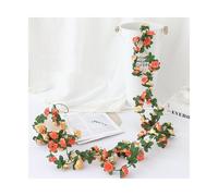 Vite artificiale, ghirlanda natalizia di fiori artificiali rosa da 2,5 metri for la decorazione della stanza casa for matrimoni(Color 2)