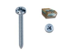 VITI AUTOFILETTANTI TESTA CILINDRICA ACCIAIO ZINCATO BIANCO- - ø mm.4,8x32 - ...