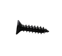 Vite autofilettante 50/200 pezzi M1 M1.2 M1.4 M1.7 M2 M2.3 M2.6 M3 M3.5 M4 nera mini vite con piccola fessura a croce e testa svasata piatta (16 mm, 100 pezzi M2.6)