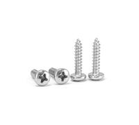 Vite autofilettante 50 pezzi M1 M1.2 M1.4 M1.7 M1.8 M2 M2.2 M2.3 M2.6 Mini 304 acciaio inox croce Pan testa tonda vite autofilettante (7 mm, M2.2)