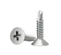 Vite autofilettante a coda di rondine in acciaio inossidabile M3.5 M4.2 M4.8 M5.5 M6.3 Vite autofilettante a testa piatta for lamiera(19mm,M4.8 20pcs)
