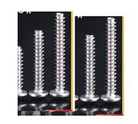 Vite autofilettante a testa tonda a testa tonda in acciaio inossidabile 304, testa bombata a croce PB, vite autofilettante a coda piatta-M3 * 4 (20 capsule)