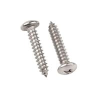 Vite autofilettante a testa tonda con taglio a croce in acciaio inossidabile 304 M1.4 M1.7 M2 M2.2 M2.6 M3 M3.5 M4 M5 M6(8mm,M4 x 20Pieces)