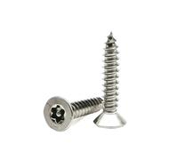 Vite Autofilettante For Legno Di Sicurezza Antimanomissione M2.9/3.5 4.8 304 In Acciaio Inossidabile Con Testa Svasata Piatta(19mm,M4.8(10Pcs))