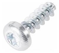 TOOLCRAFT 88200-2.5 Vite autofilettante per plastica 2.5 mm 8 mm Impronta T Acciaio zincato 100 pz.