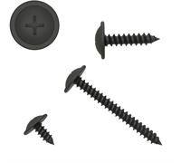 Vite Autofilettante Testa Piatta Con Disco Phillips Nero Zincato 3,9 - 4,8mm