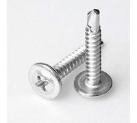 Vite autoperforante a testa piatta grande in acciaio inossidabile 410 autoforante autoperforante vite a coda di rondine testa-M4,8 * 45 (100 compresse)