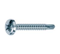 500x Vite Autoperforante Drillex&Reg; Mustad Zincata Bianca Tc Ph E-100 3,9X32