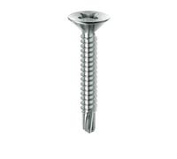 Mustad: 500 viti Drillex® Autoperforanti, Testa Svasata Piana, 3.9x16 mm, Zincate Bianche