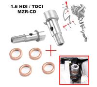 Vite Alto Fondo Guarnizioni Tubo Lubrificazione Olio Turbo 1.6 HDI 037660 037655