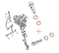Vite Alto Fondo Guarnizioni Tubo Lubrificazione Olio Turbo 1.6 HDI 037660 037655