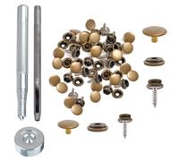 Vite Bottoni Automatici 3 Parti + Fissaggio Mano Tools per Pelle Cappotti 15mm