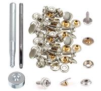 Vite Bottoni Automatici 3 Parti + Fissaggio Mano Tools per Pelle Cappotti 15mm