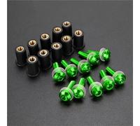 Vite carenatura Kit Bulloni Parabrezza Moto Per SH125 SH125I SH 300 300i SH-125 SH-300i Dadi, Viti E Elementi Fissaggio Per Parabrezza Moto Pezzi Gomma Parabrezza Dado(Verde)