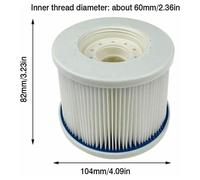 Vite cartuccia filtro 8,2 cm filtro per pompe plastica Avenli Clever On cartucci