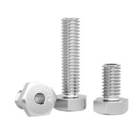 Vite cava in acciaio inossidabile 304 Bullone esagonale esterno speciale M4M5M6M8M10M12M14M16M20 Vite passante for filettatura a macchina for maschera(5Pcs M6x35x3.2)