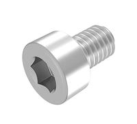 Vite cilindrica SECCARO M4 x 6 mm, acciaio inox V2A VA A2, DIN 912 / ISO 4762, esagono incassato, completamente filettato, 20 pezzi