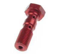 Vite Collegamento Doppio Di Tubo M10 X 1.25 Alluminio Rosso - MCH951R