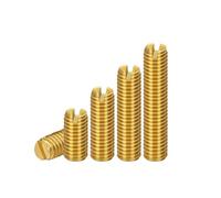 Vite Con Intaglio In Ottone/Vite Di Fissaggio/Bullone Senza Testa In Rame M2M2.5 M3M4M5 50pcs M5x12