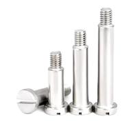 Vite con spalla posizionabile, Viti for gradini a spalla con intaglio in acciaio inossidabile M2-M10 Dimensioni multiple 10 pz((D3) M2x4mm)
