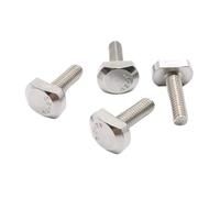 Vite con testa a martello in acciaio inossidabile A2 M5 M6 M8 M10 M12 304, bullone con scanalatura for binario a T, binario for binario a mitra GB37 1-10 pezzi(50mm,10pcs M6)