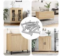 Vite con Testa Bloccante 2514 pcs Argento Acciaio