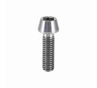 Vite con Testa Conica in Lega di Titanio con Rondella per Mountain Bike, M6 x 16 / 20mm, Leggera e Resistente alla Corrosione - Resistenti a Temperature Estreme, Ideale per Sport (M6X20)