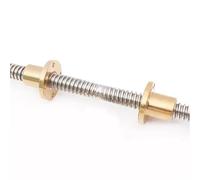 Vite conduttrice T10 destra-sinistra lunghezza 100-1000 mm diametro esterno 10 mm passo 2 mm con dadi flangia in ottone H dado 1 pz(200mm)
