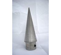 VITE CONICA ROTATIVA SPACCALEGNA COMPLETAMENTE TEMPERATA PER TRATTORE MOTOCOLTIVATORE MOTORE ELETTRICO DIAMETRO 55 MM MADE IN ITALY