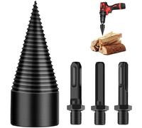 Vite Conica Spaccalegna 42MM Con 3 Attacchi Fresa Legno Punta Per Trapano