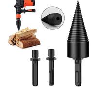 Vite conica spaccalegna 50mm fresa legno punta per trapano con 2 attacchi