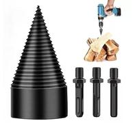 Vite conica spaccalegna 65mm fresa legno punta per trapano con 3attacchi 07518