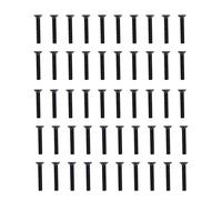 Vite contraffondata a croce piatta M4 A270 Viti di connessione Parti di fissaggio galvanizzate nere in acciaio durevole di alta qualità per manutenzione di riparazione Set 50 pezzi (M4*25)