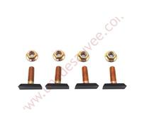 Vite Corto + Dadi Fissaggio Paraurti Anteriore Peugeot 205 Gti Cti Rallye Kit D