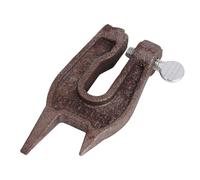 Vite da banco per motosega - Attrezzo affilatrice a morsetto montato su ceppo 11,3 x 4,3 cm, supporto in acciaio resistente, accessorio forestale portatile, supporto per file a catena sicuro