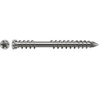 SPAX 4507000500629 - Set di viti per terrazze, 5 x 60 mm, 500 pezzi, filettatura di fissaggio, testa cilindrica, T-STAR plus T25, punta CUT