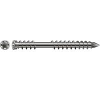 SPAX 4507000500629 - Set di viti per terrazze, 5 x 60 mm, 500 pezzi, filettatura di fissaggio, testa cilindrica, T-STAR plus T25, punta CUT