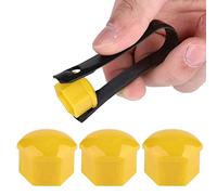 Vite Dado Ruota, Copribullone Dado Ruota, Coprimozzo Auto, 20 Pezzi/set 19mm Tappi Dado Ruota Auto Coprivite Mozzo Automatico Cerchioni Protezione Esterna(giallo)