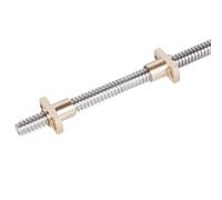 Vite di comando in acciaio inossidabile 304 T20, passo destro-sinistro, flangia in ottone da 4 mm, for parte stampante 3D(100 mm)