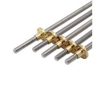 Vite di Comando,Piombo 8 Mm Passo 2 Mm Parti 8 Mm,Lunghezza 100 Mm / 150 Mm / 200 Mm / 250 Mm / 300 Mm / 340 Mm / 500 Mm,stampanti 3D Accessori, Viti Trapezoidali Dadi in Rame Vite di C, 250mm