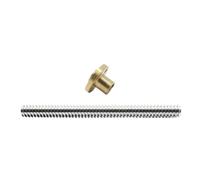 Vite di comando T8 diametro esterno 8 mm passo 2 mm piombo 2 mm/8 mm 150/200/ 250/300 / 330/350/400/500 mm(Pitch 2mm Lead 2mm,350mm With Nut)