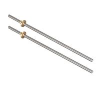 Vite Di Comando T8 For Stampante 3D, Lunghezza 100-600 Mm Piombo 8 Mm Passo 2 Mm Vite Trapezoidale In Acciaio Inossidabile 304 Con Dado In Ottone, 1 Pz (Color : 600mm with Nut)