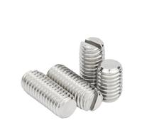 Vite di fermo con intaglio in acciaio inossidabile | 10 pezzi di dimensioni multiple for uso hardware generale(6mm x10pcs,M4)