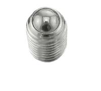 Vite di fermo del pistone a sfera in acciaio inossidabile 304 | Argento, M4x(6-12)mm, Posizionamento industriale: Uso industriale 5 pz(M4x8)
