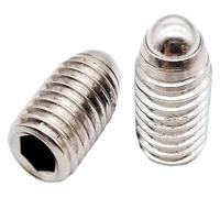 Vite di fermo del pistone a sfera in acciaio inossidabile 304 | Multicolor, misure, Utilizzato for pressione meccanica e posizionamento 50pz(Silver,6MM-M8)
