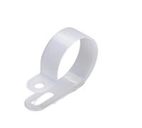 Vite di fissaggio per cavi, 100 pcs Multiple Sizes R-Type Nylon Cable Hose Fastener Clips for Wire Management(6.4MM)